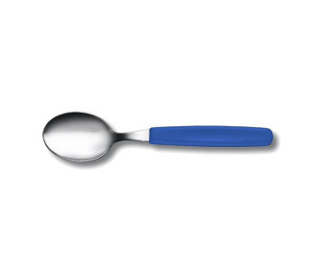 Set van 6 Victorinox Swiss Classic stalen tafellepels, blauw handvat 2