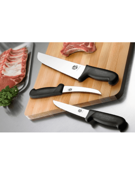 Victorinox Coltello da macellaio 5.5203.26 lama da 26 cm manico in fibrox nero