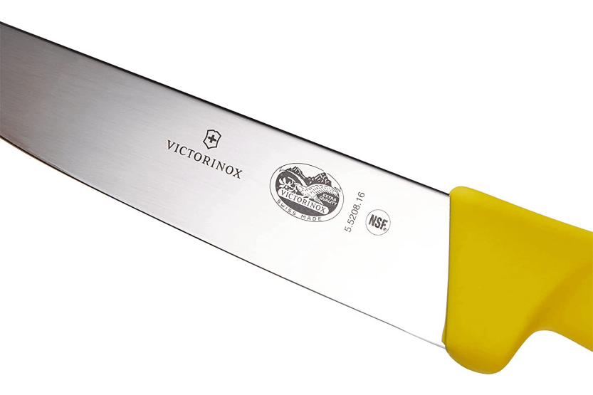 Faca de talhante Victorinox 5.5208.18 18cm lâmina cabo em fibrox amarelo