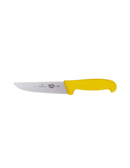 Victorinox teurastajaveitsi 5.5208.18 18cm terä keltainen fibrox kahva