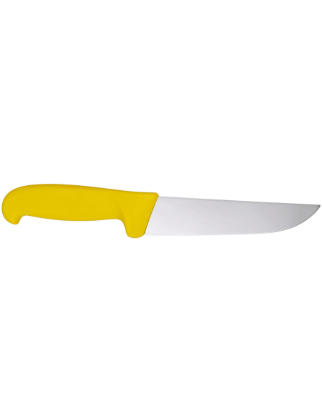 Victorinox Fleischermesser 5.5208.23 Klinge 23cm Griff Fibrox gelb