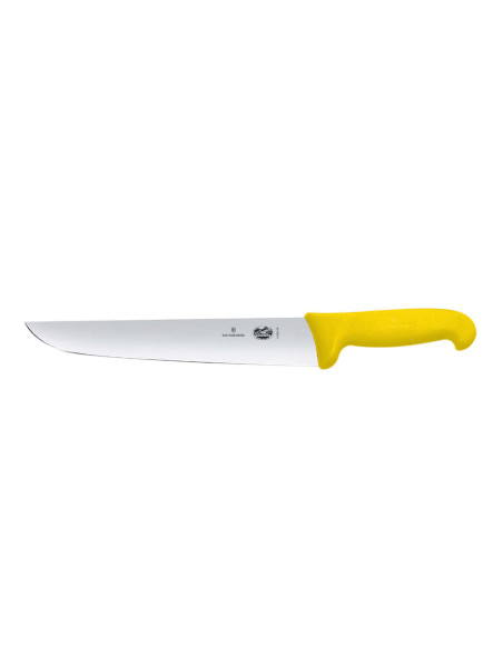 Victorinox Fleischermesser 5.5208.23 Klinge 23cm Griff Fibrox gelb