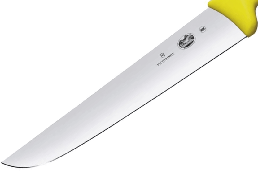 Victorinox Butcher Knife 5.5208.28 28cm blade yellow fibrox handle