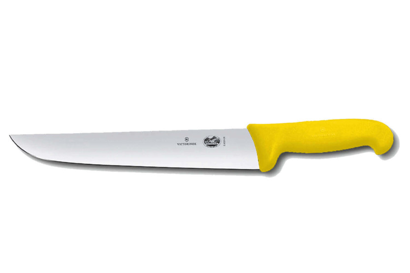 Victorinox Butcher Knife 5.5208.28 28cm blade yellow fibrox handle