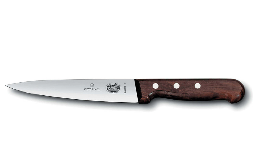 Victorinox luuttomaksi leikkaus- ja verenlaskuveitsi 5.5600.14 14cm terä puinen kahva