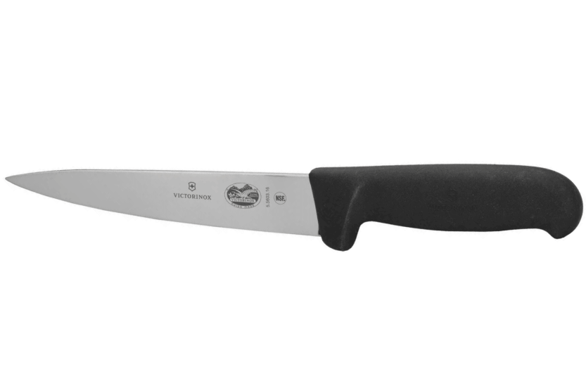 Victorinox luuttomaksi leikkaus- ja verenlaskuveitsi 5.5603.20 20cm terä musta fibrox-kahva