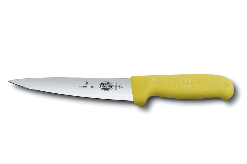 Victorinox Ausbein- und Entblutungsmesser 5.5608.16 Klinge 16cm Griff aus Fibrox gelb