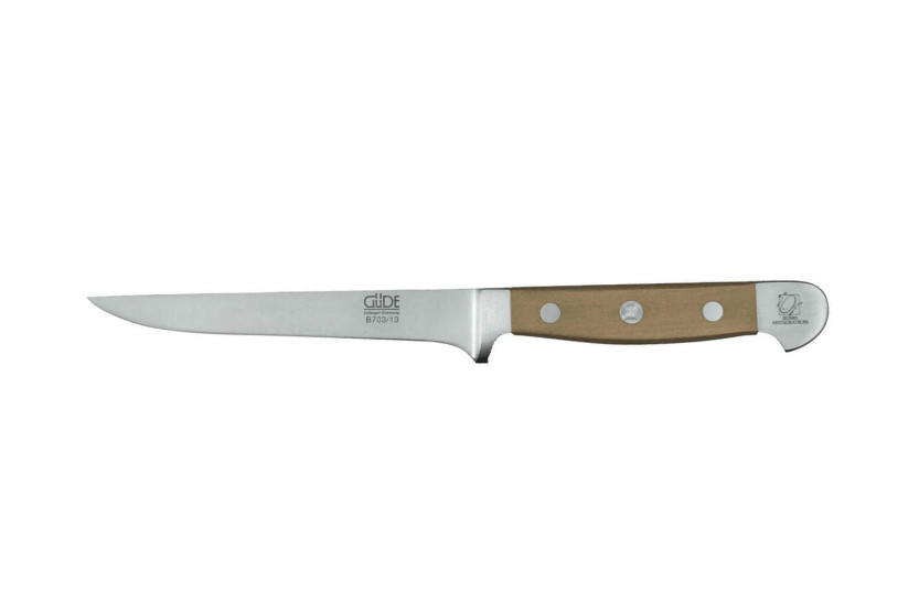 Faca de desossar flexível em aço forjado Güde Alpha Poire 13cm