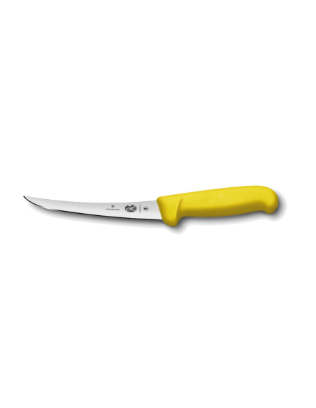 Victorinox boning knife 5.6608.12 12cm reversed blade yellow fibrox handle