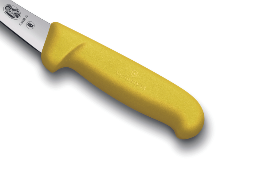 Victorinox boning knife 5.6608.15 reversed blade 15cm fibrox handle yellow