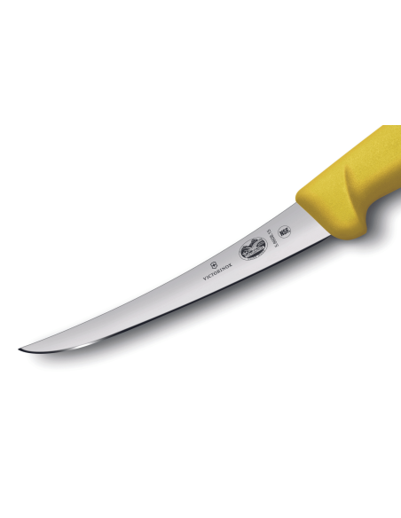 Victorinox boning knife 5.6608.15 reversed blade 15cm fibrox handle yellow