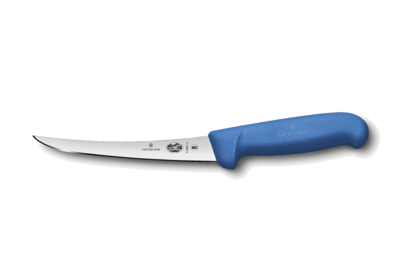 Victorinox luuttomaksi leikkaava veitsi 5.6602.12 12cm terä sininen fibrox kahva musta