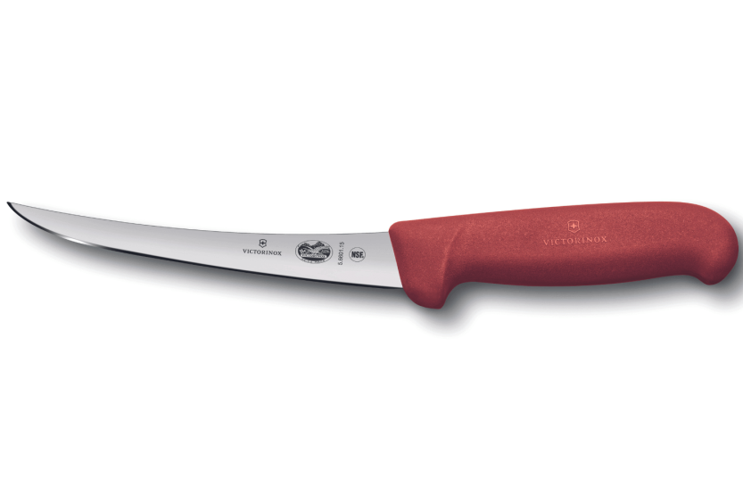 Victorinox Ausbeinmesser 5.6601.12 umgekehrte Klinge 12cm Fibroxgriff rot