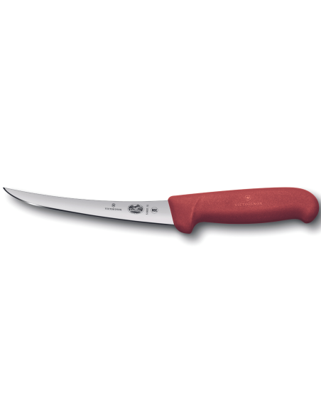 Victorinox boning knife 5.6601.12 12cm reversed blade red fibrox handle