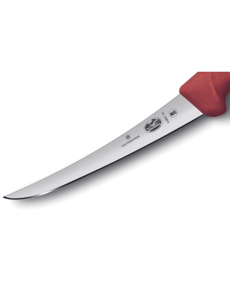 Victorinox luuttomaksi leikkaava veitsi 5.6601.15 käänteinen terä 15cm punainen fibrox kahva