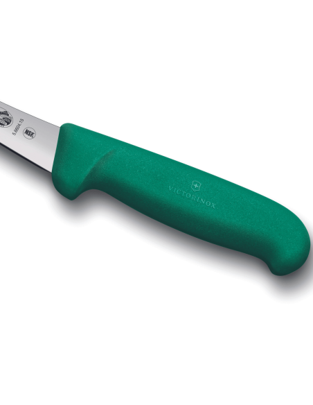 Cuchillo deshuesador Victorinox 5.6604.15 hoja invertida 15cm mango fibrox verde