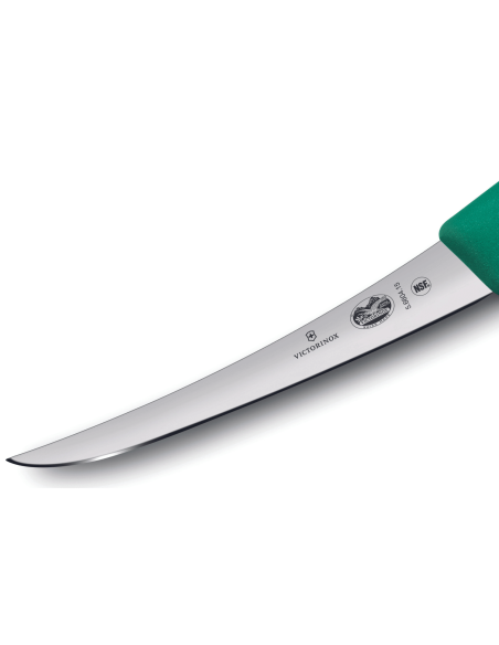 Cuchillo deshuesador Victorinox 5.6604.15 hoja invertida 15cm mango fibrox verde