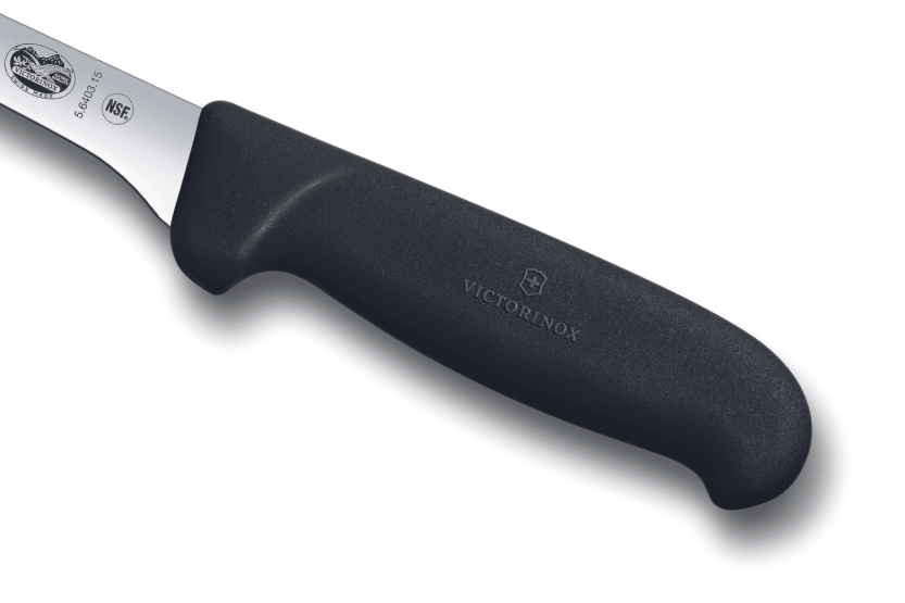 Victorinox Ausbeinmesser 5.6403.15 schmale abgenutzte Klinge 15cm Griff aus Fibrox schwarz