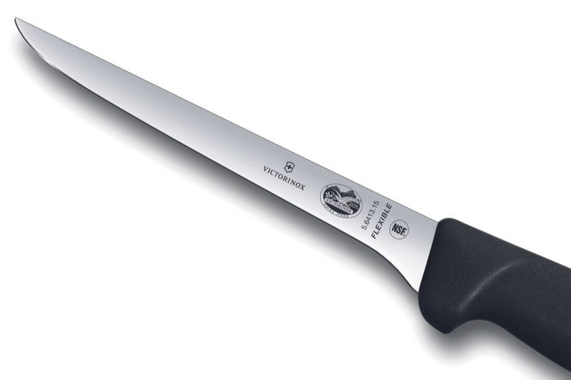 Victorinox urbeningskniv 5.6413.15 flexibelt blad i rostfritt stål 15cm svart fibroxhandtag