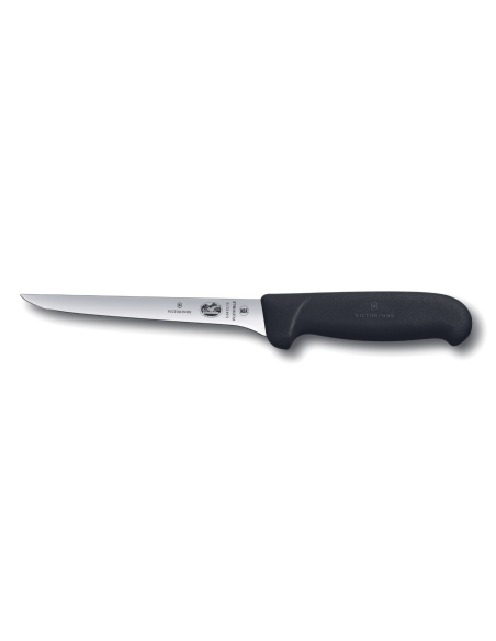 Victorinox luuttomaksi leikkaava veitsi 5.6413.15 taipuisa ruostumattomasta teräksestä valmistettu terä 15cm musta fibrox kahva