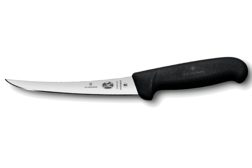 Victorinox boning knife 5.6613.12 flexible blade 12cm black fibrox handle