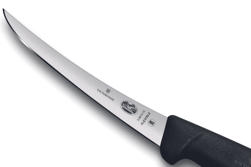 Victorinox udbeningskniv 5.6613.15 fleksibelt blad 15 cm sort fibrox-håndtag