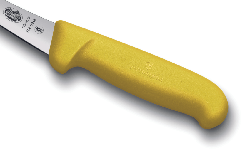 Faca de desossar Victorinox 5.6618.15 lâmina flexível 15cm cabo em fibrox amarelo