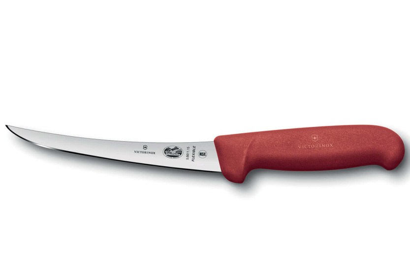 Victorinox udbeningskniv 5.6611.15 fleksibelt blad 15 cm fibroxhåndtag rød