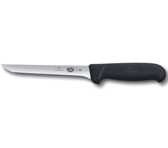 Victorinox luuttomaksi leikkaava veitsi 5.6303.15 kulunut terä 15cm musta fibrox kahva