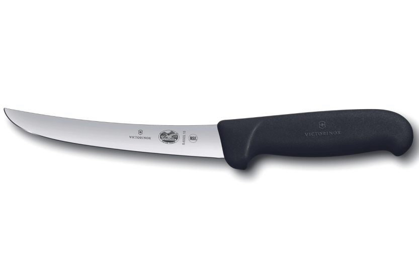 Victorinox utbeiningskniv 5.6503.15 reversert blad 15 cm svart fibroxhåndtak