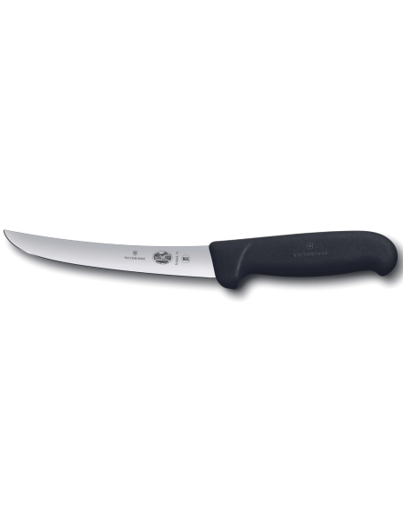 Faca de desossar Victorinox 5.6503.15 lâmina invertida 15cm cabo em fibrox preto