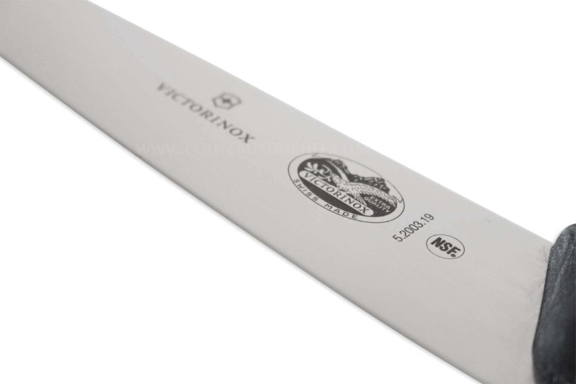 Victorinox slicing knife 5.2003.19 19cm blade black fibrox handle