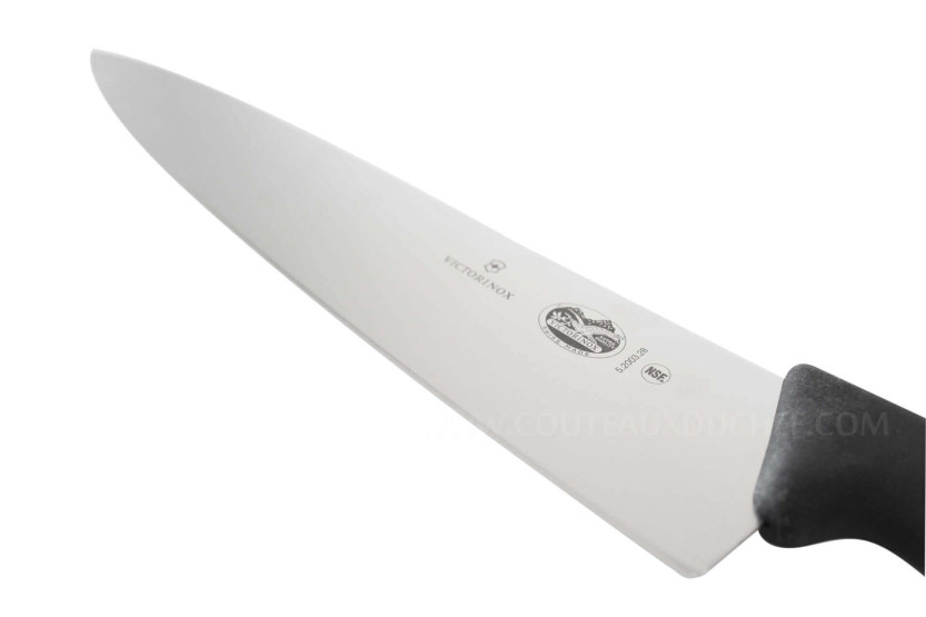 Victorinox pålægskniv 5.2003.28 28 cm klinge sort fibrox håndtag