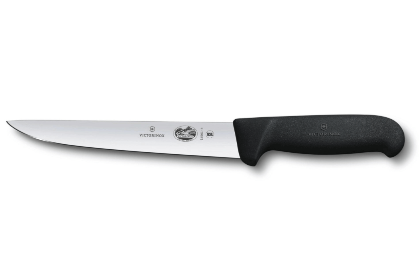 Faca para sangrar Victorinox 5.5503.18 Lâmina de 18cm cabo em fibrox preto