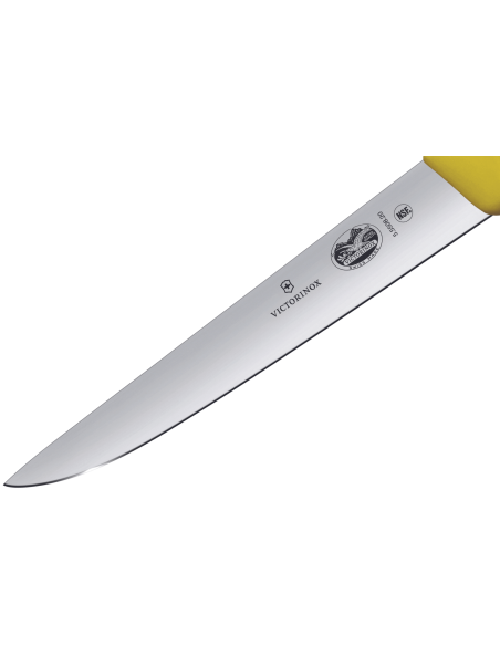Victorinox bloedend/snijdend mes 5.5508.20 20cm lemmet fibrox handvat geel