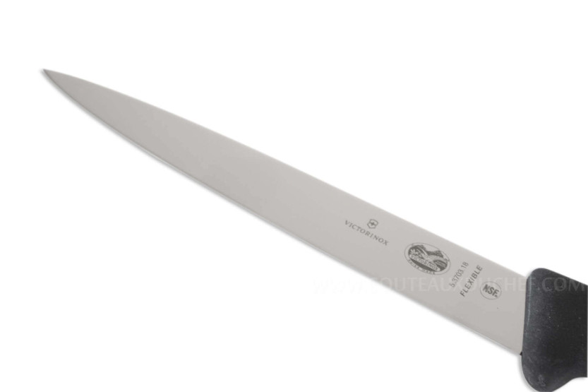 Victorinox kuorimaveitsi 5.3703.18 18cm terä musta fibrox kahva musta fibrox kahva