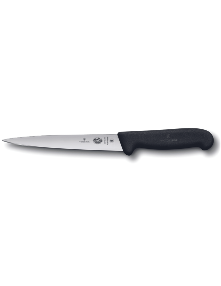 Victorinox Entvliesmesser 5.3703.18 Klinge 18cm Griff aus schwarzem Fibrox
