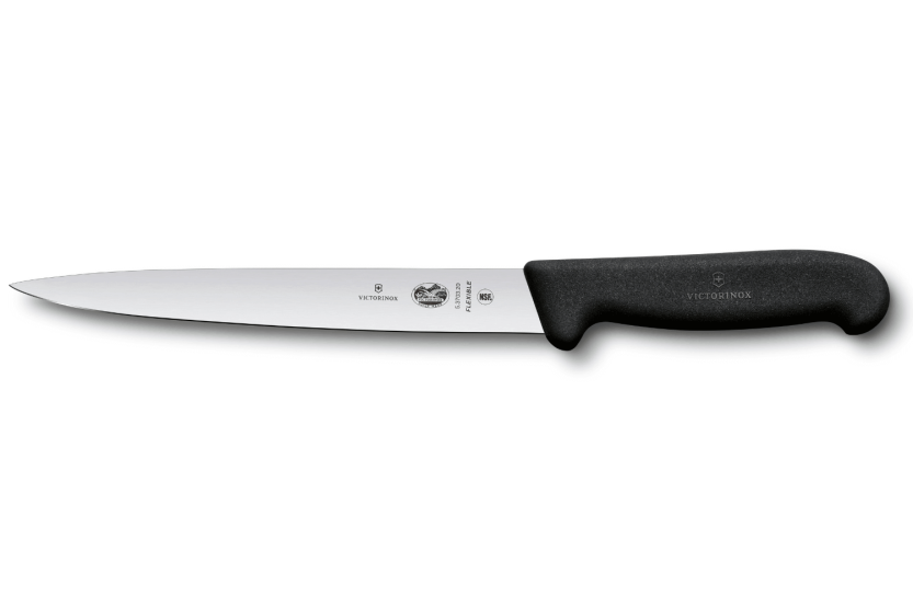 Victorinox kuorimaveitsi 5.3703.20 20cm terä musta fibrox kahva musta fibrox kahva