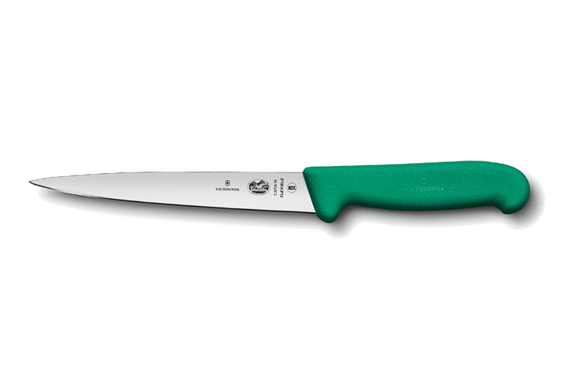 Victorinox kuorimaveitsi 5.3704.20 20cm terä vihreä fibrox kahva
