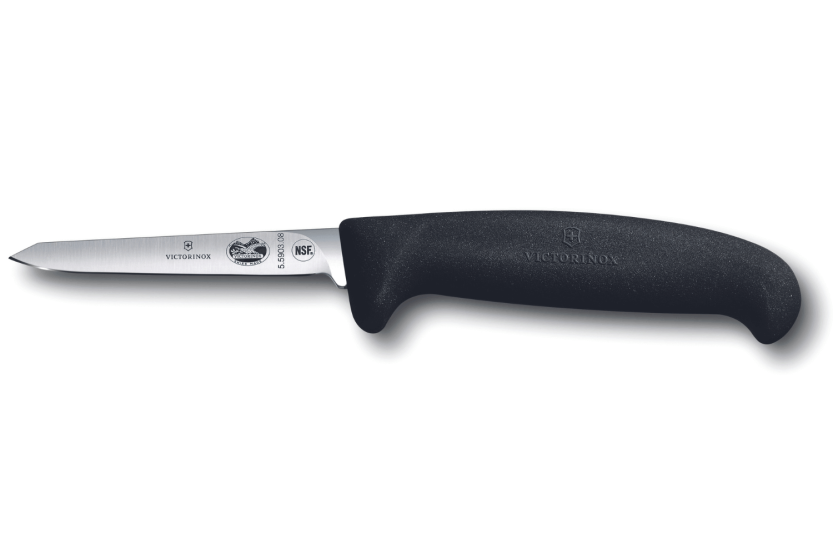 Victorinox gevogelte mes lancet 5.5903.08 lemmet 8cm fibrox handgreep zwart