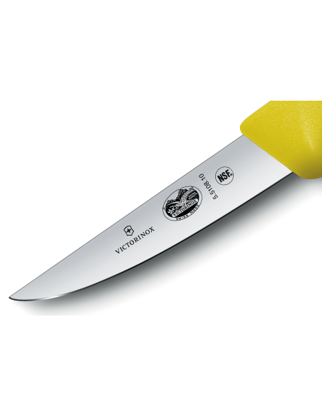 Victorinox rabbit/poultry bleeding knife 5.5108.10 10cm blade fibrox handle yellow