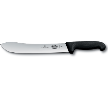 Victorinox Fleischermesser 5.7403.25 Klinge mit breiter Spitze 25cm Griff aus schwarzem Fibrox