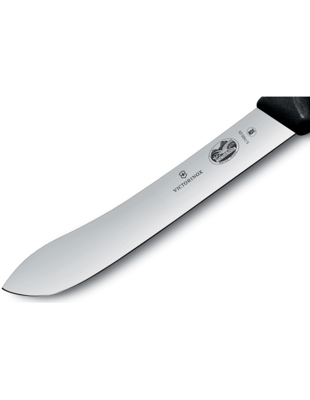 Coltello da macellaio Victorinox 5.7403.25 Lama a punta larga 25 cm Manico in fibrox nero