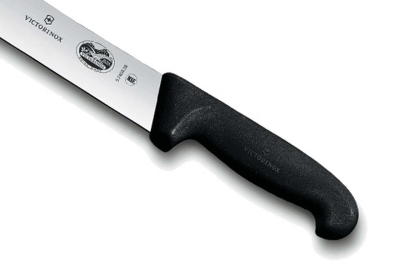 Victorinox Fleischermesser 5.7403.36 Klinge mit breiter Spitze 36cm Griff aus schwarzem Fibrox