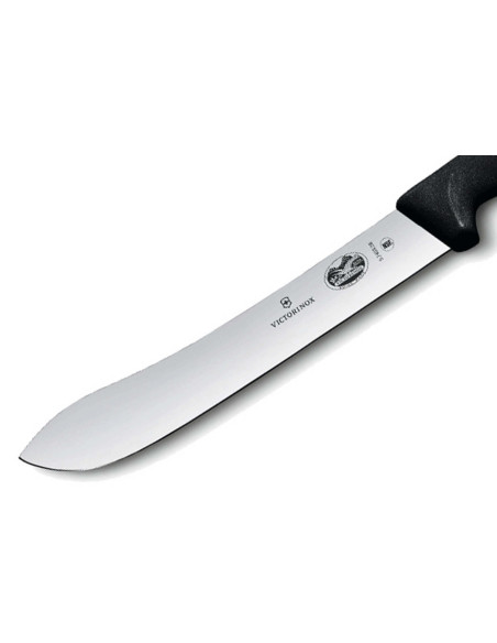 Victorinox Slagersmes 5.7403.36 lemmet brede punt 36cm zwart fibrox handvat