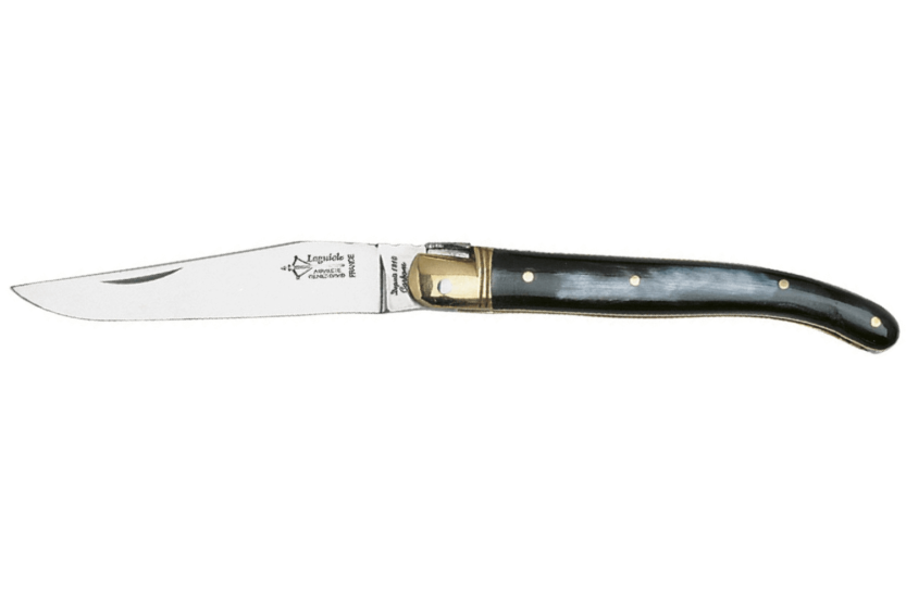 G.DAVID 1771.I Laguiole Arbalète foldekniv hornhåndtag med bolster i rustfrit stål