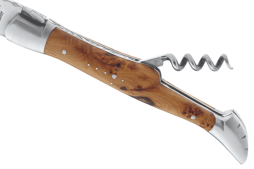 G.DAVID 6212 Coltello pieghevole Arbalète Coltello pieghevole Laguiole con manico in legno di ginepro e due Mitrain acciaio inox