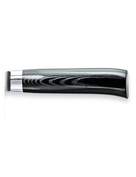 Faca de chef japonesa Tamahagane Kyoto com lâmina de aço Damasco VG5 de 18 cm