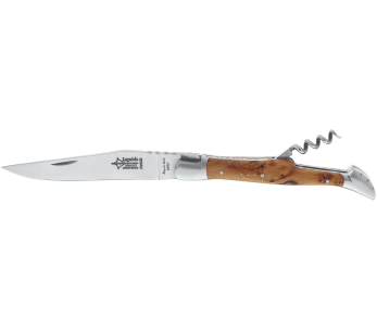 G.DAVID 6212 Laguiole Foldekniv Arbalète Foldekniv enebærhåndtak med to bolster i rustfritt stål