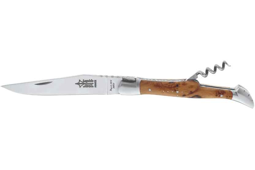 G.DAVID 6212 Laguiole foldekniv Arbalète foldekniv enebærhåndtag med to bolster i rustfrit stål